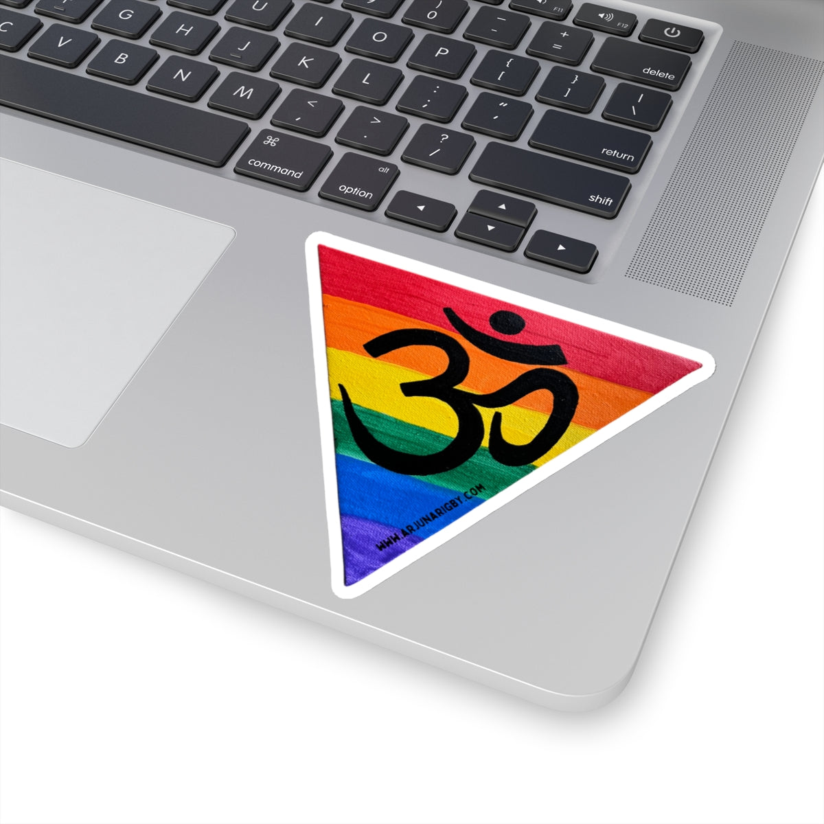 Rainbow Triangle OM -Sticker - Arjuna Rigby Art and Lifestyle Store