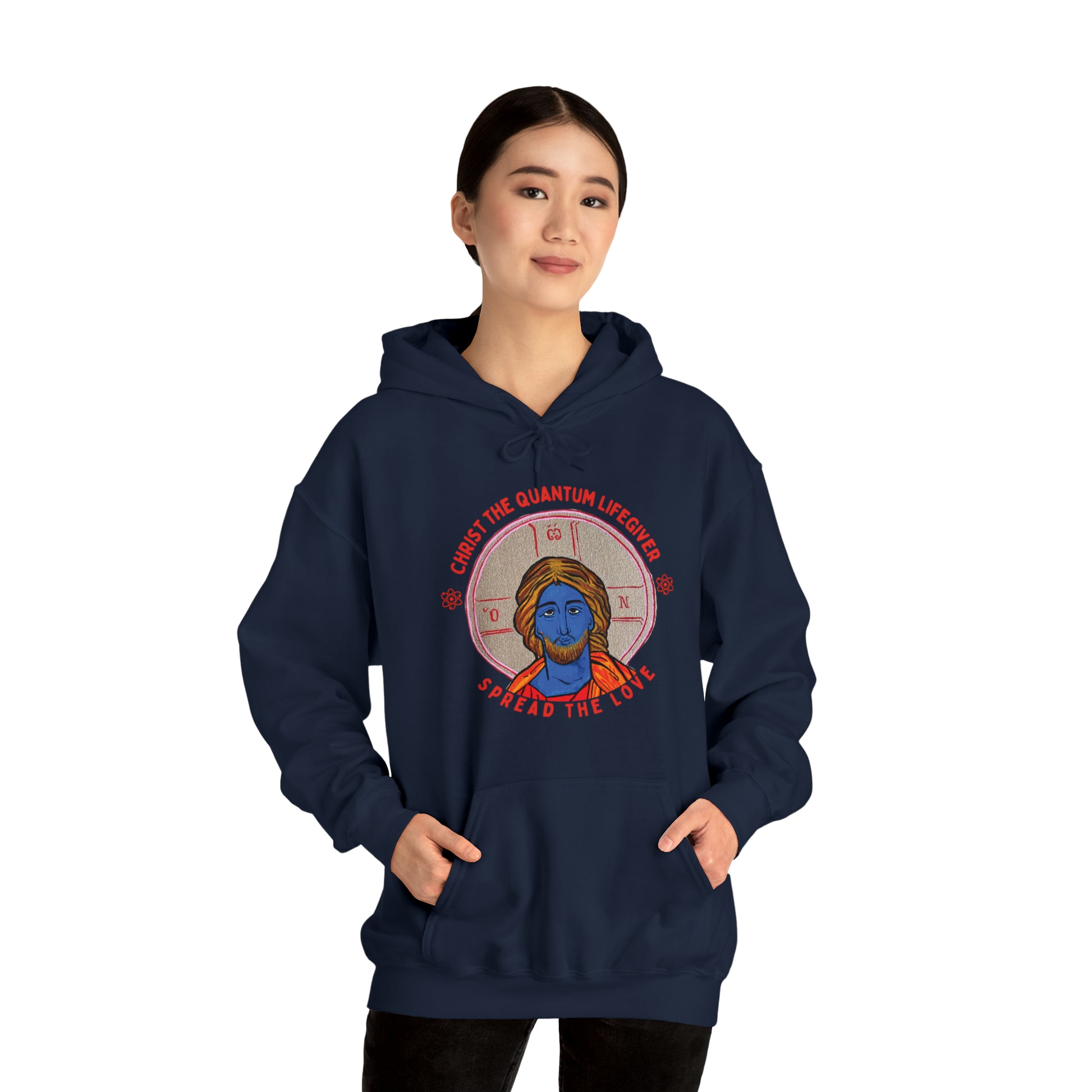 Christ the Quantum Lifegiver Hoodie - Arjuna Rigby Art and Lifestyle Store