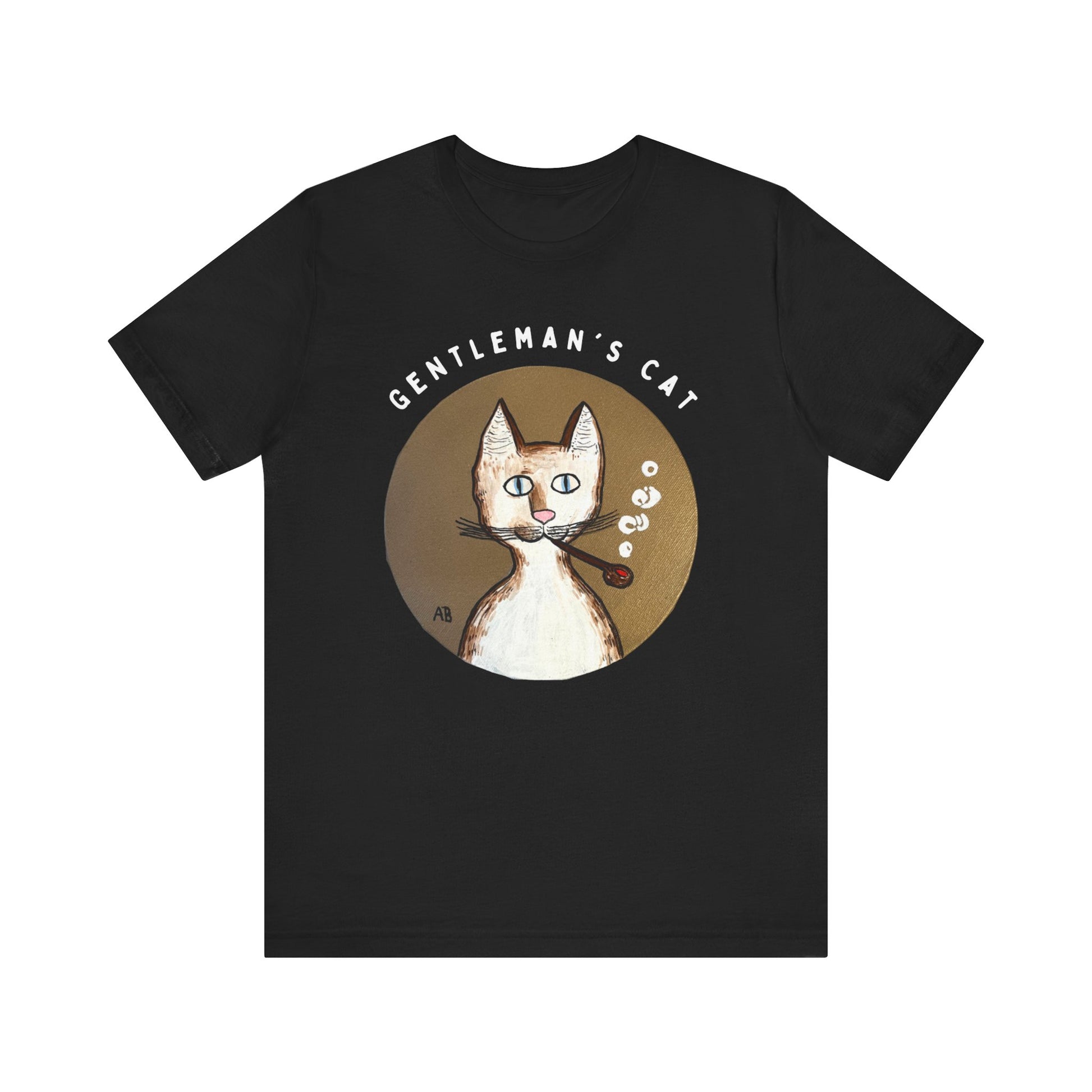 Gentleman's Cat T-Shirt - Arjuna Rigby Art and Lifestyle Store