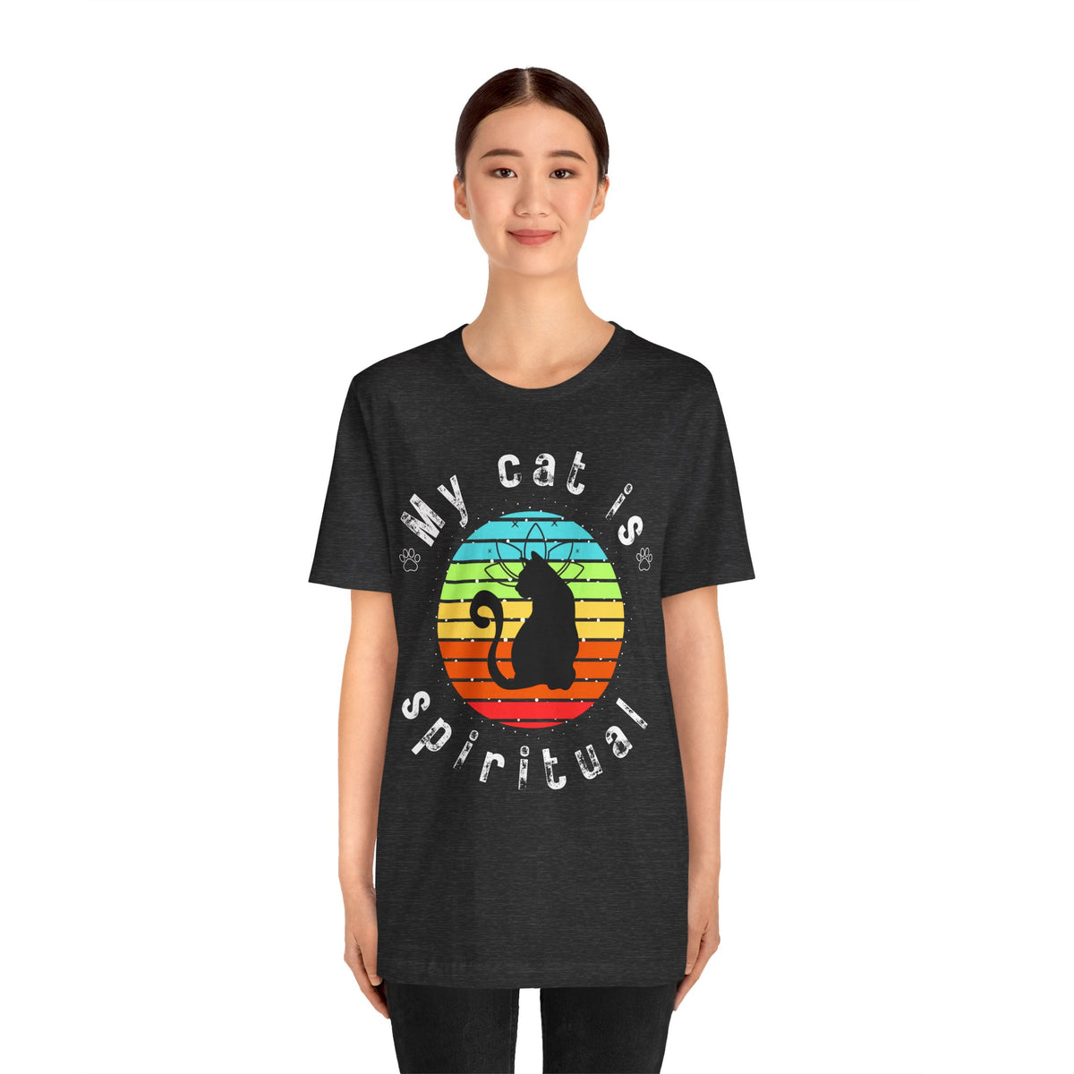 My Cat is Spiritual T-Shirt - Arjuna Rigby Art and Lifestyle Store