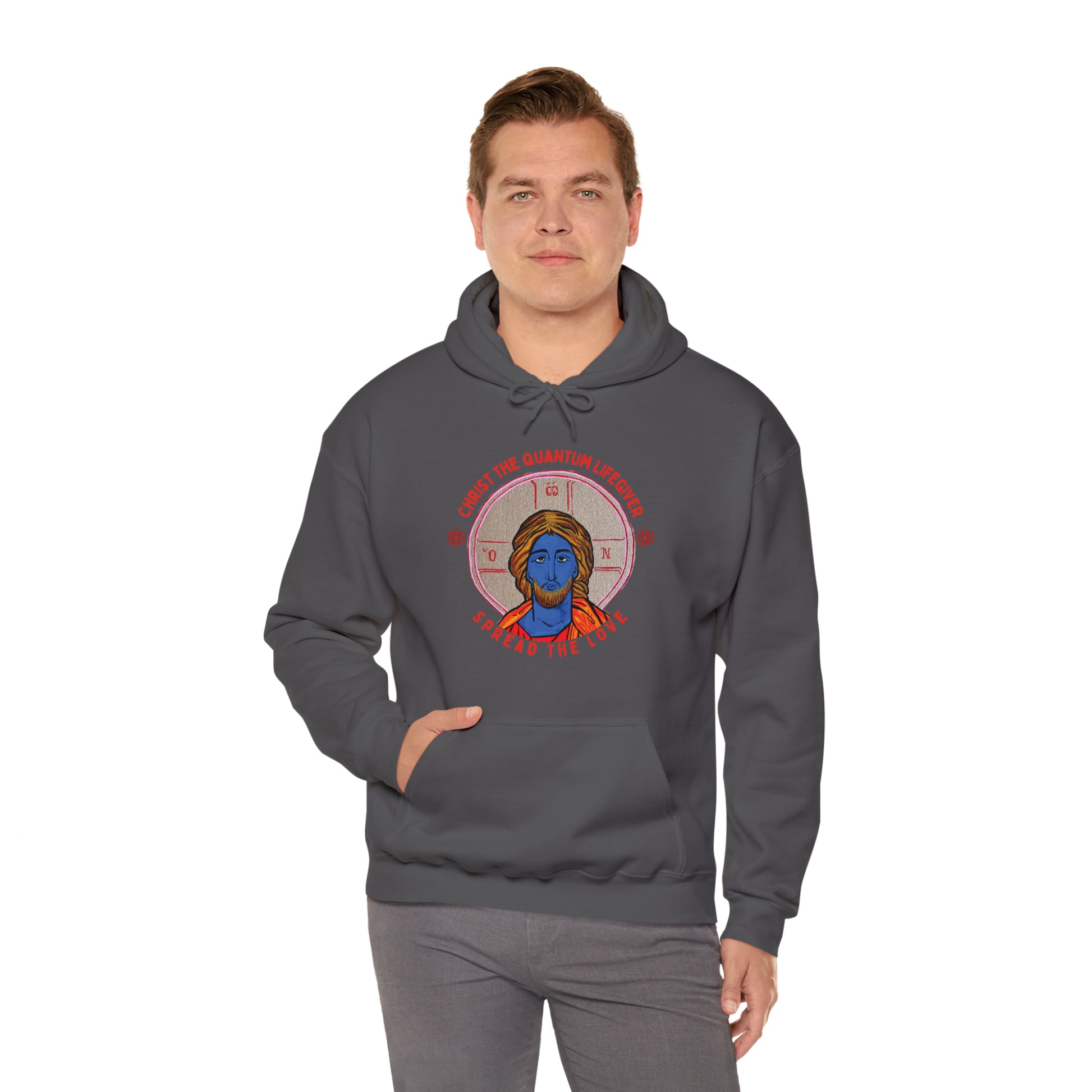 Christ the Quantum Lifegiver Hoodie - Arjuna Rigby Art and Lifestyle Store