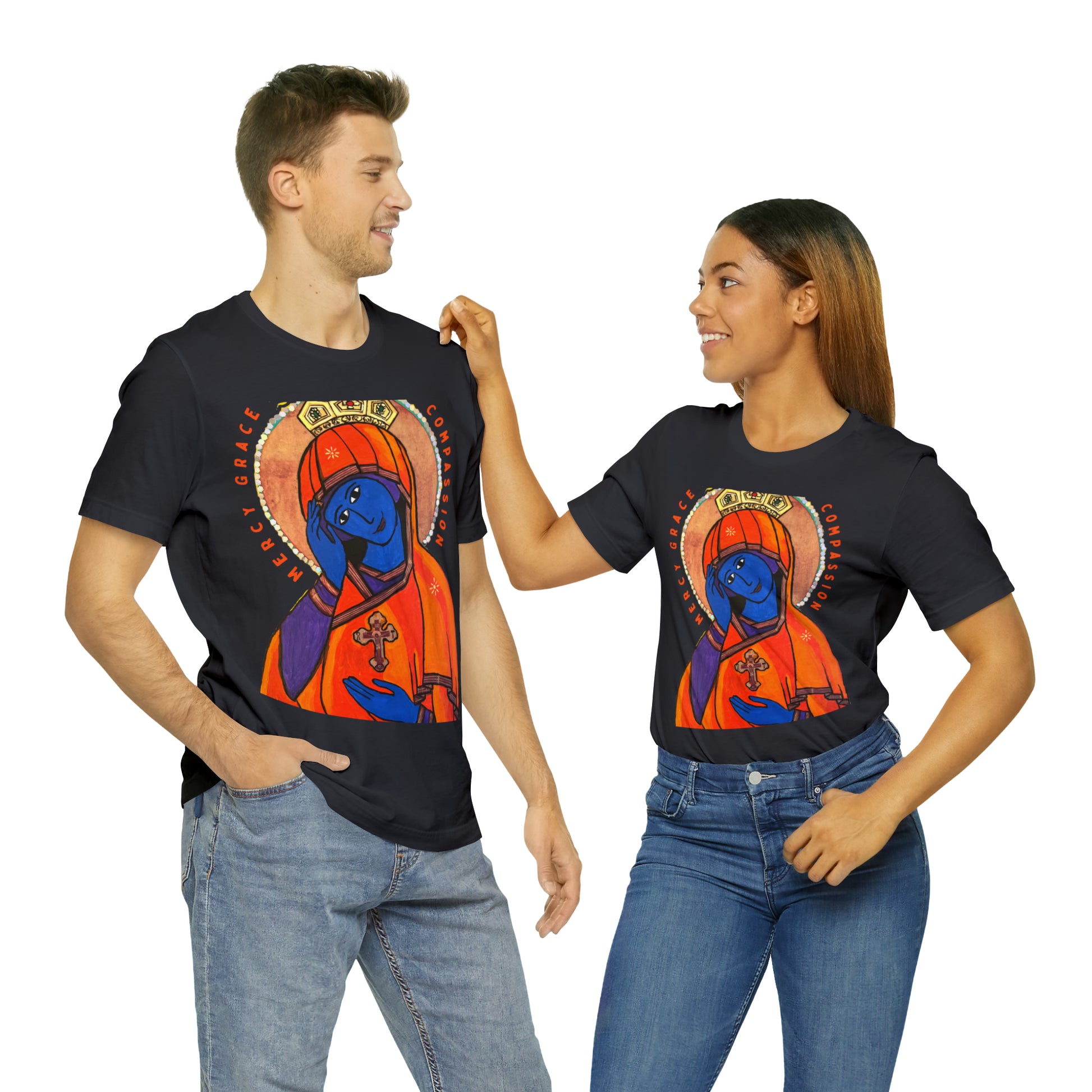 O Queen of Heaven Rejoice - Classic T-Shirt - Arjuna Rigby Art and Lifestyle Store