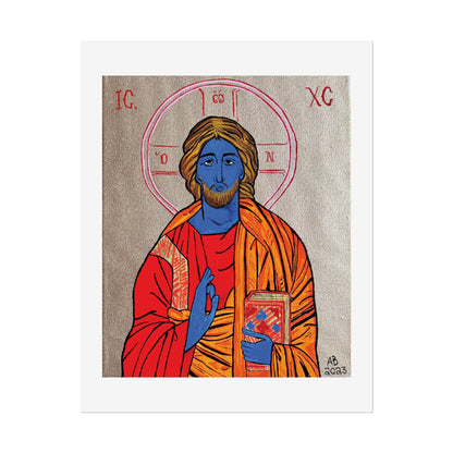 Christ the Quantum Lifegiver Fine Art Poster - Arjuna Rigby Art and Lifestyle Store