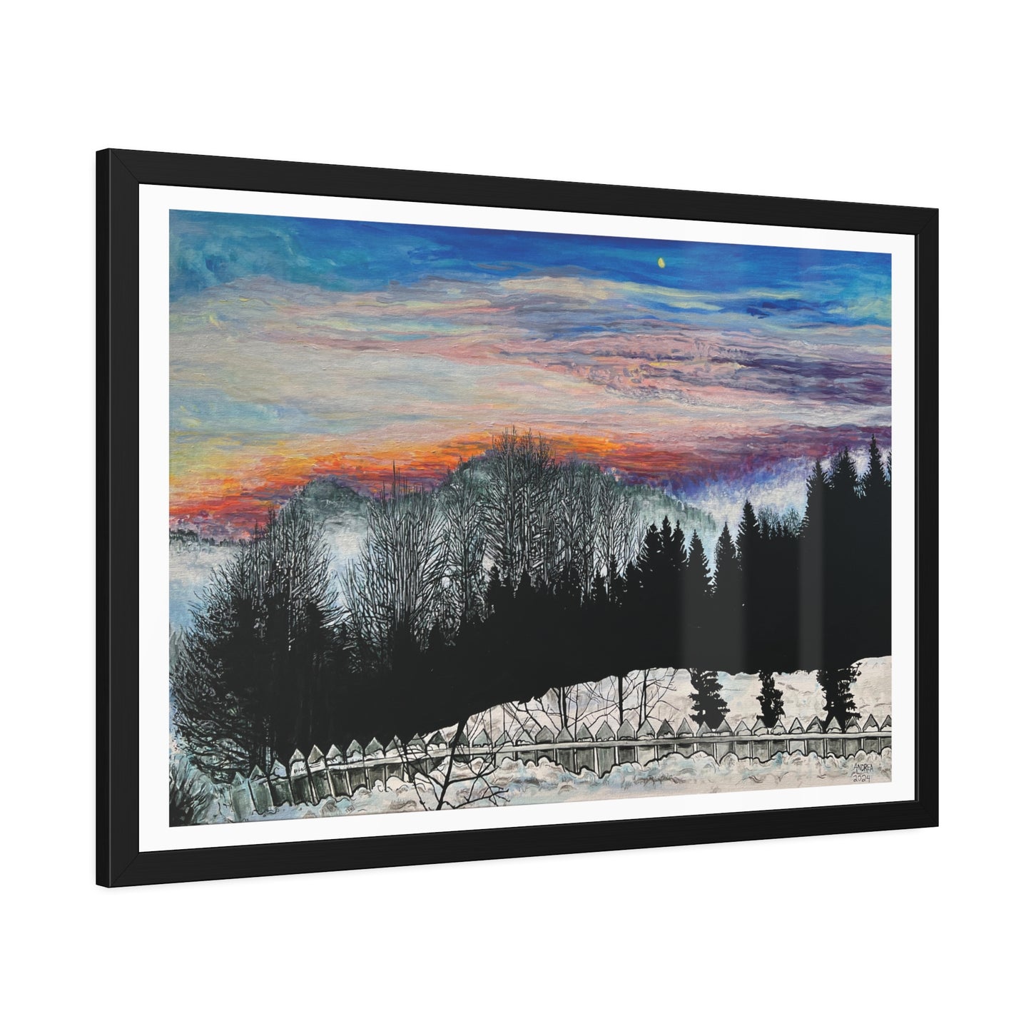 Grua Framed Fine Art Print