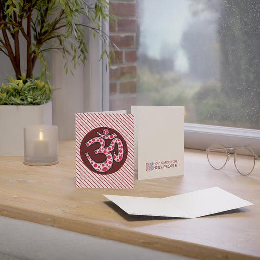 Polka Dot Om Greeting Card