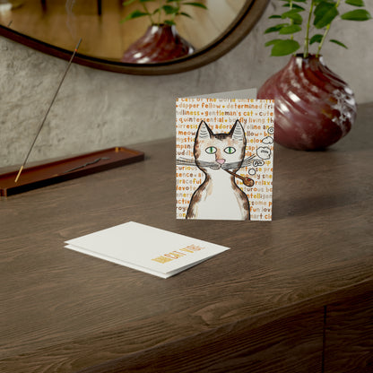 Gentleman's Cat Greeting Card