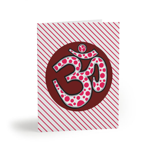 Polka Dot Om Greeting Card