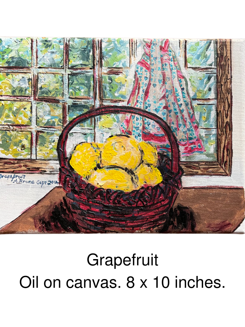 Arjuna Rigby Arts Grapefruit oil painting