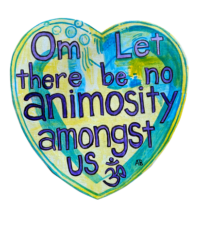 Shanti Prayer Heart - Arjuna Rigby Art and Lifestyle Store