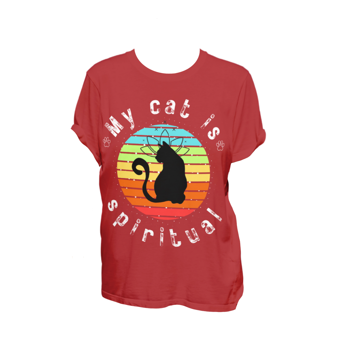My Cat is Spiritual T-Shirt - Arjuna Rigby Art and Lifestyle Store