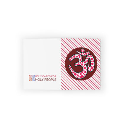 Polka Dot Om Greeting Card