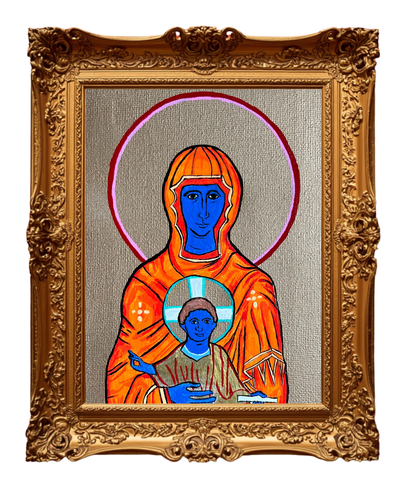 Christ and Theotokos - Arjuna Rigby Art and Lifestyle Store