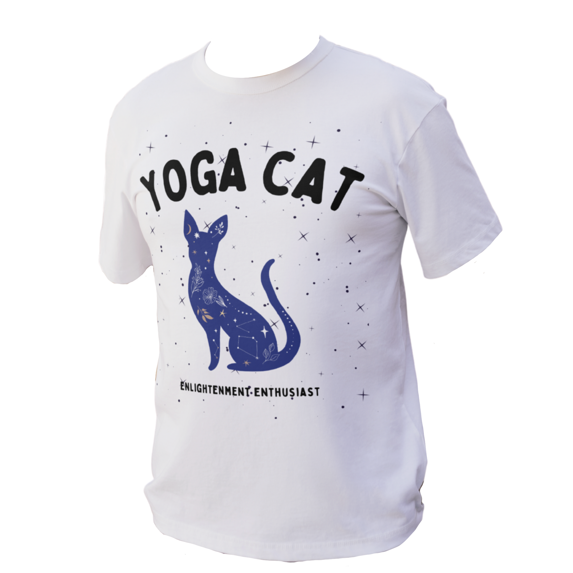 Yoga Cat T-Shirt - Arjuna Rigby Art and Lifestyle Store