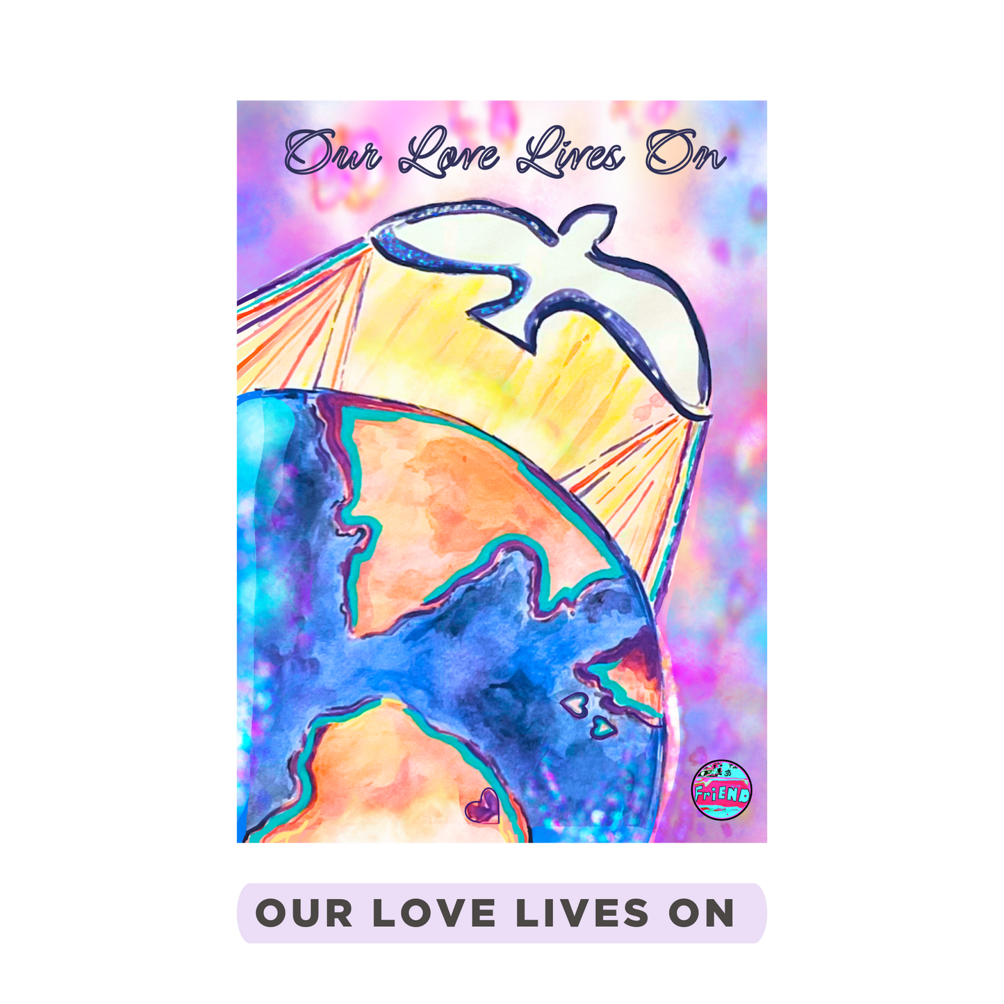 Our Love Lives On Sympathy Card