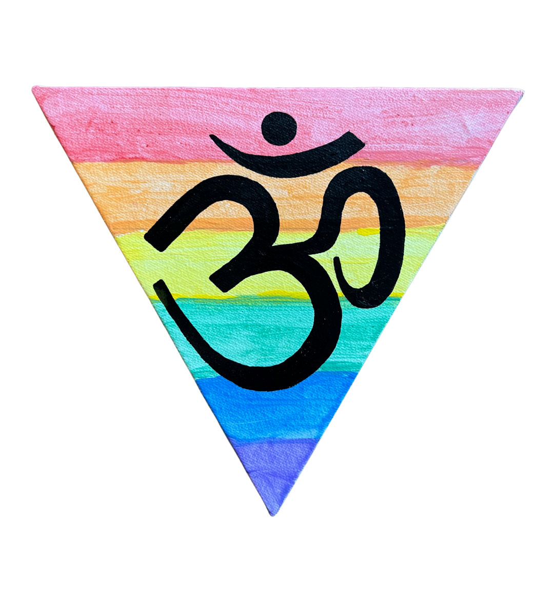 Pastel Rainbow Triangle OM - Arjuna Rigby Art and Lifestyle Store