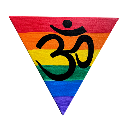 Rainbow Triangle OM - Arjuna Rigby Art and Lifestyle Store