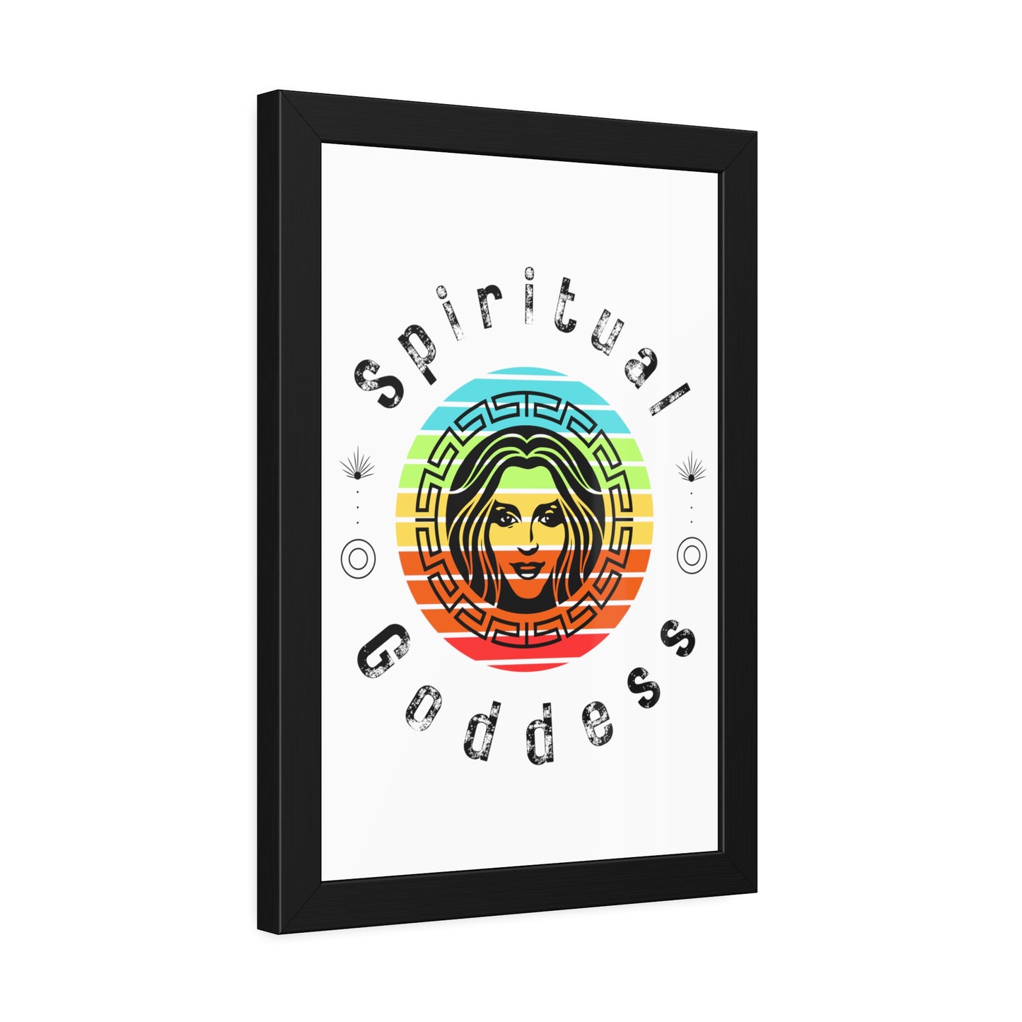 Spiritual Goddess Framed Fine Art Poster white background - Arjuna Rigby Art and Lifestyle Store