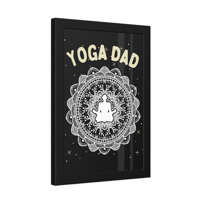 Yoga Dad Framed Fine Art Poster - Arjuna Rigby Art and Lifestyle Store