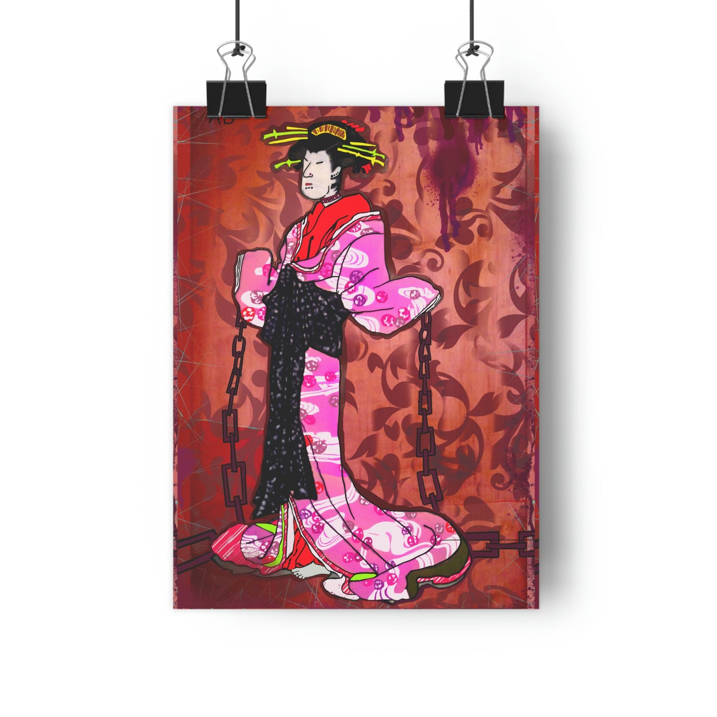 The Moody Geisha - Print - Arjuna Rigby Art and Lifestyle Store