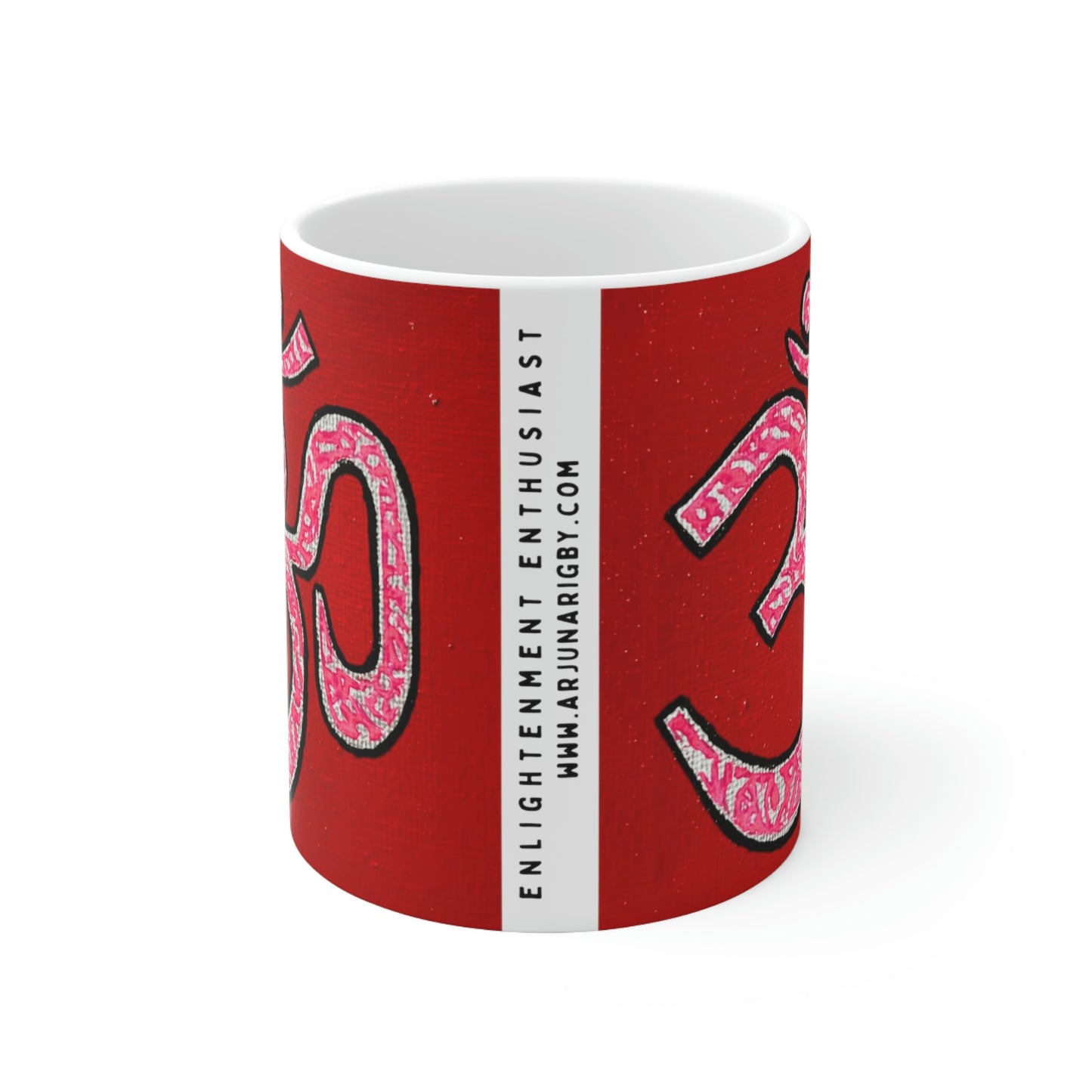 Pink & Silver OM - Mug - Arjuna Rigby Art and Lifestyle Store