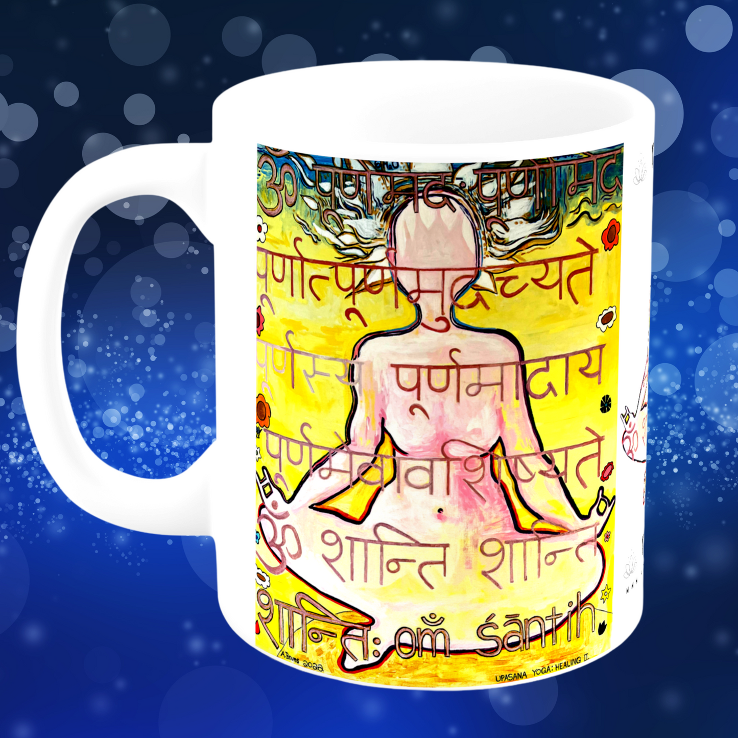 Upasana Yoga Mug - Arjuna Rigby Art and Lifestyle Store