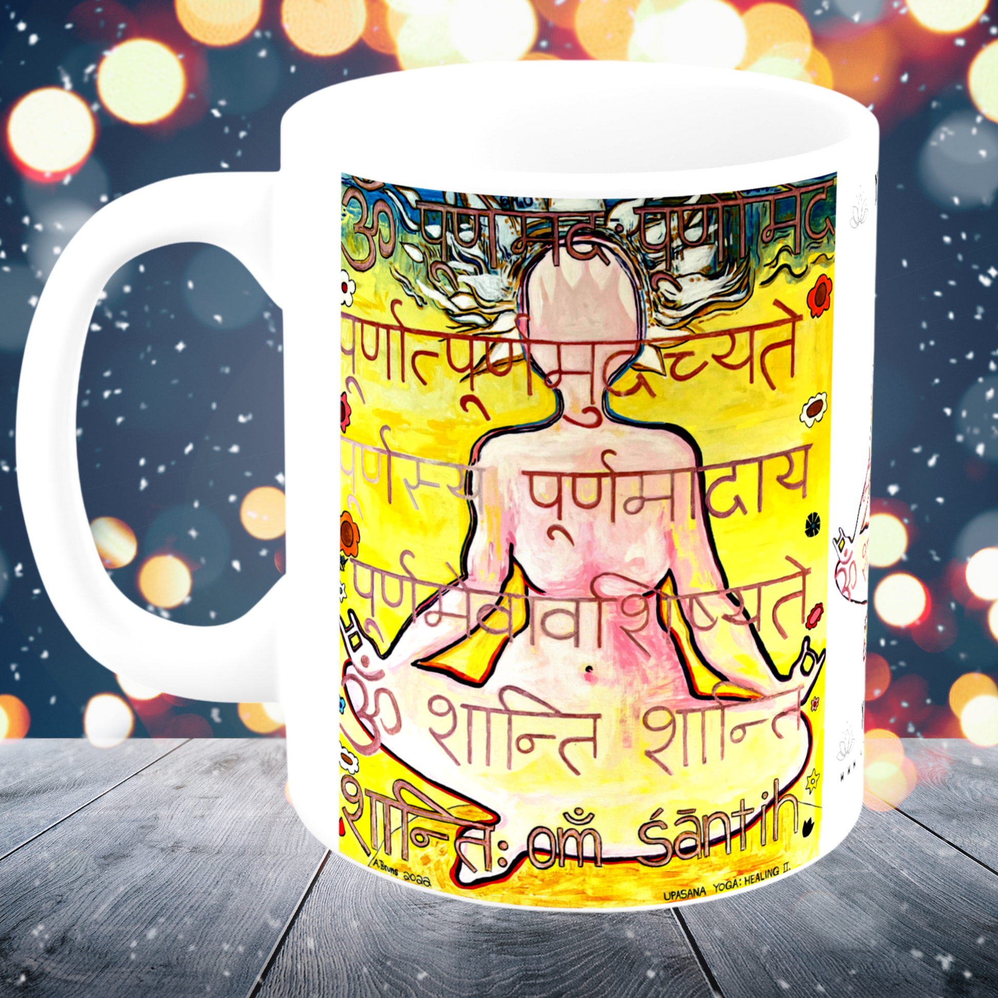 Upasana Yoga Mug - Arjuna Rigby Art and Lifestyle Store