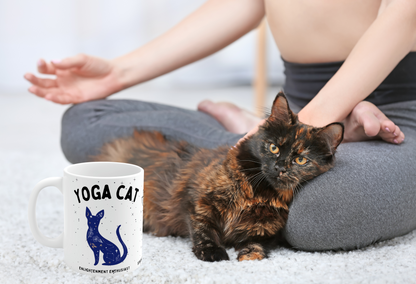 Yoga Cat Mug - Arjuna Rigby Art and Lifestyle Store