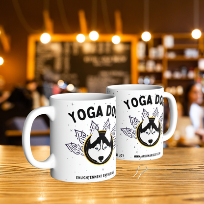 Yoga Dog Mug - Arjuna Rigby Art and Lifestyle Store