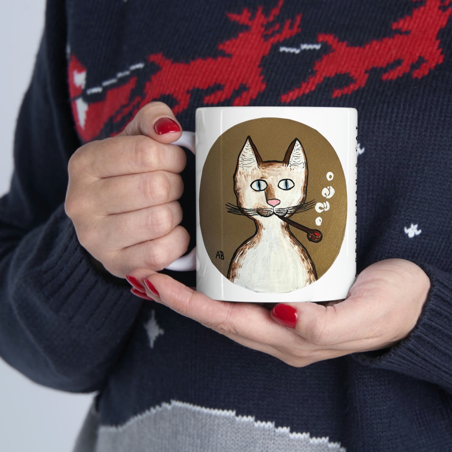 Gentleman's Cat - Mug - Arjuna Rigby Art and Lifestyle Store