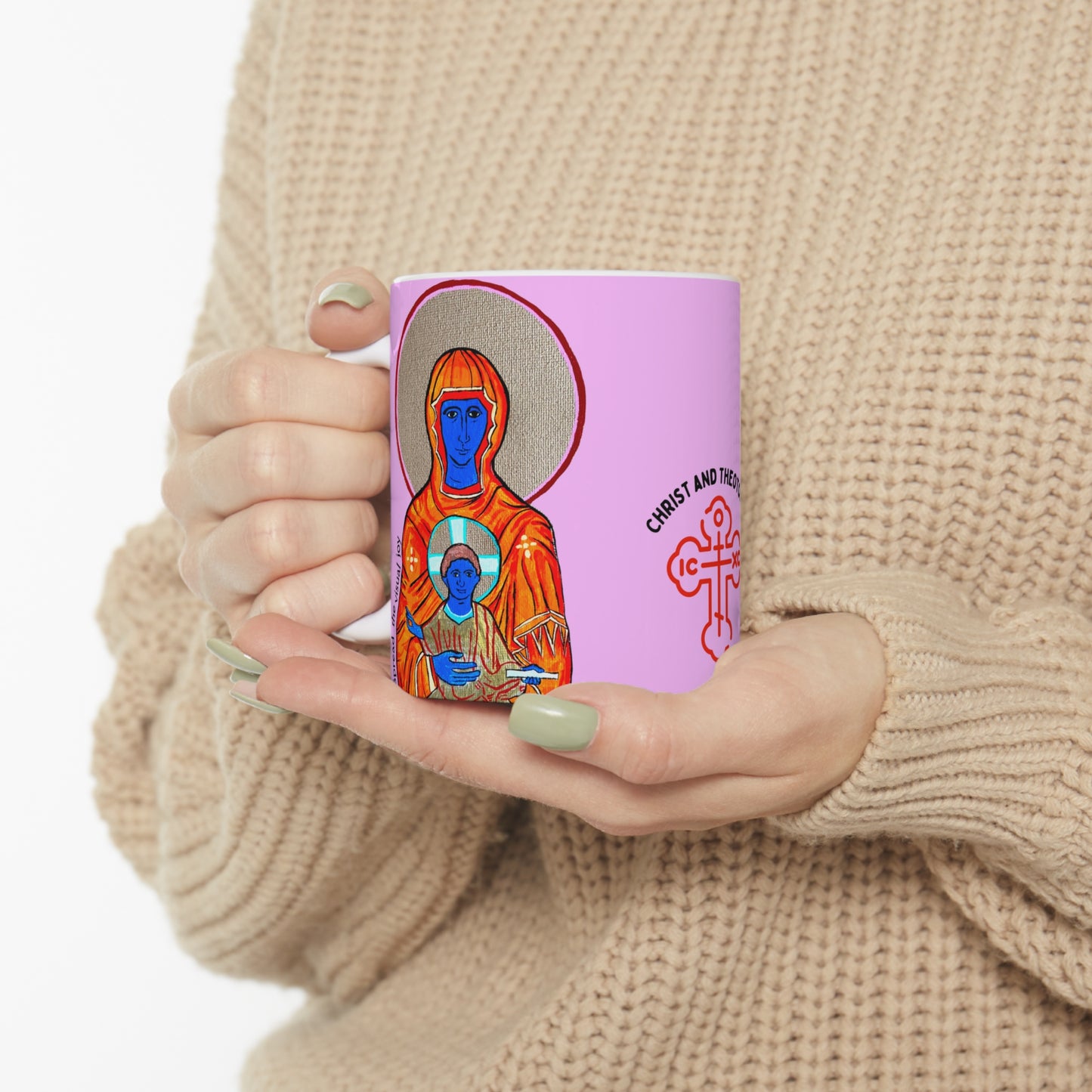 Christ and Theotokos - Mug - Arjuna Rigby Art and Lifestyle Store