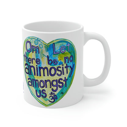 Om Let There Be No Animosity Amongst Us - Mug - Arjuna Rigby Art and Lifestyle Store