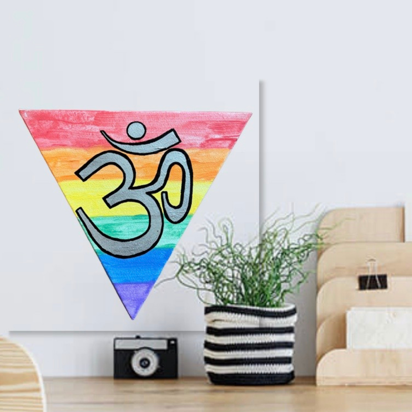 Rainbow Triangle OM - Arjuna Rigby Art and Lifestyle Store