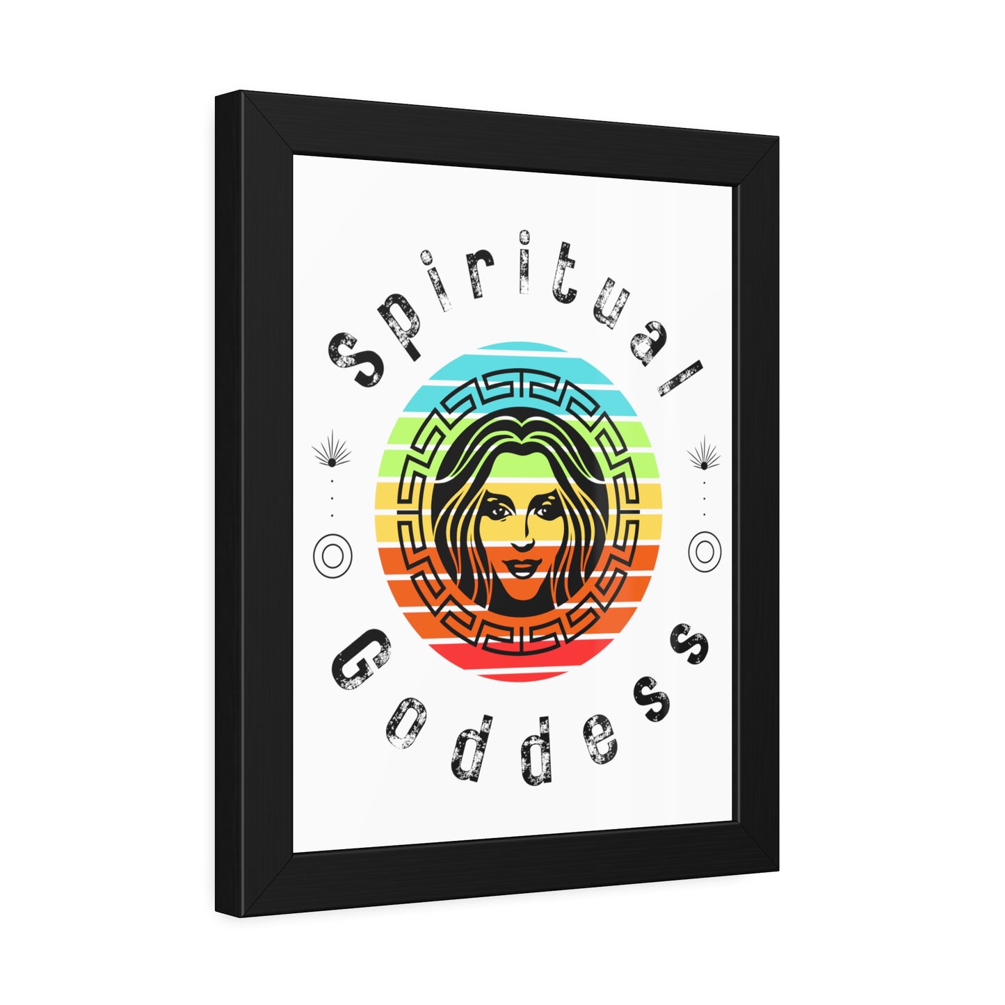 Spiritual Goddess Framed Fine Art Poster white background - Arjuna Rigby Art and Lifestyle Store