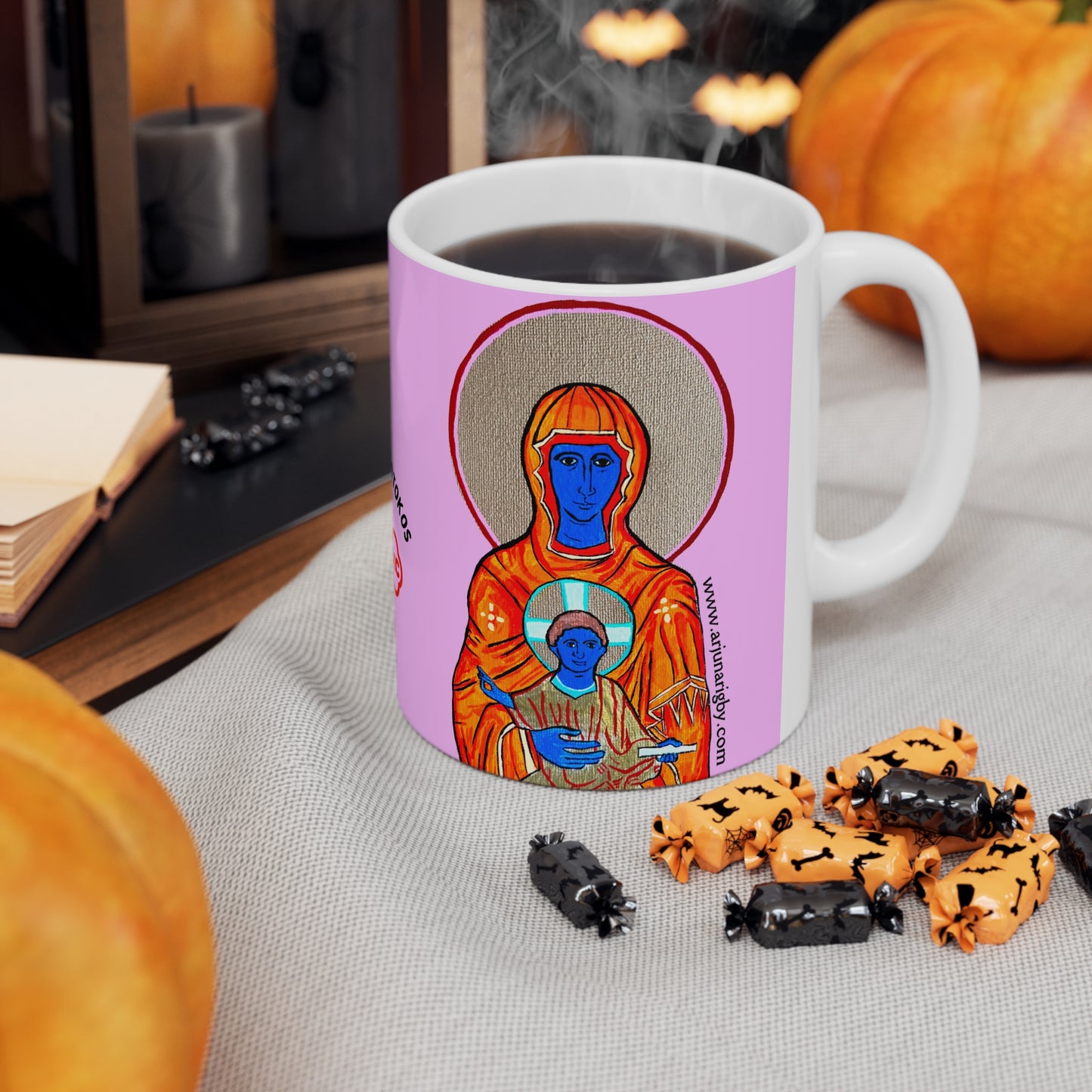 Christ and Theotokos - Mug - Arjuna Rigby Art and Lifestyle Store