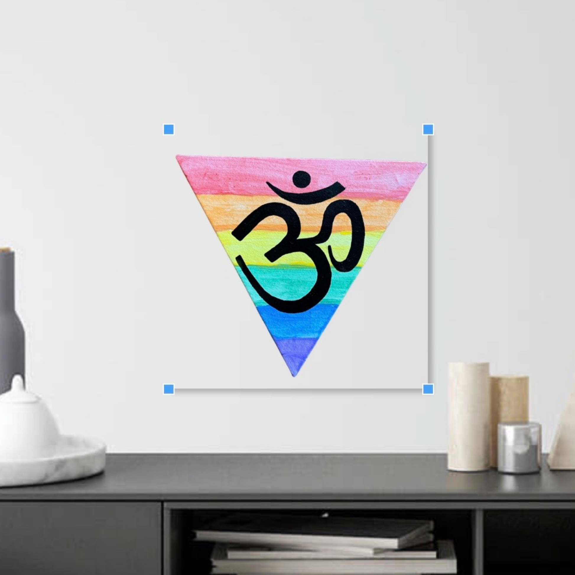 Rainbow Triangle OM - Arjuna Rigby Art and Lifestyle Store