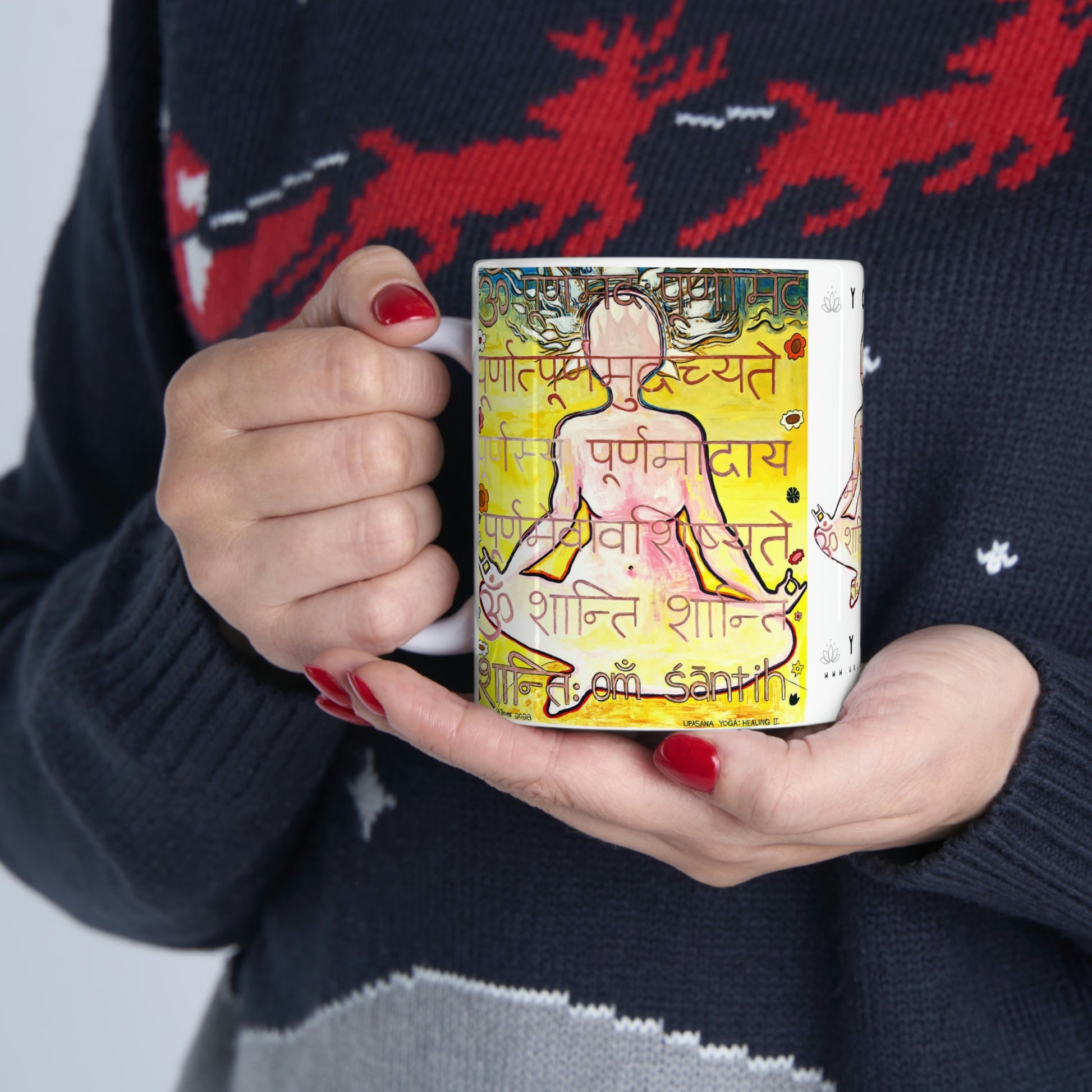 Upasana Yoga Mug - Arjuna Rigby Art and Lifestyle Store