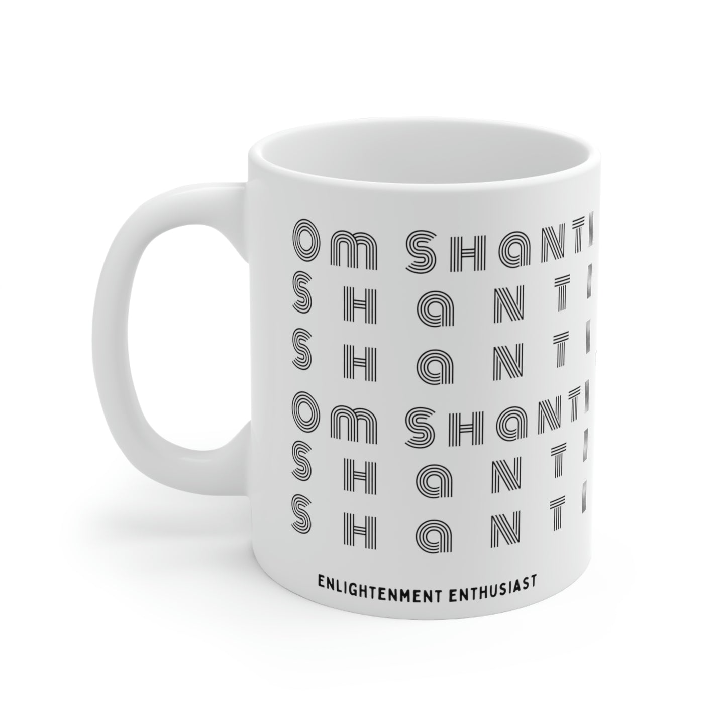 Om Shanti Shanti Shanti - Mug - Arjuna Rigby Art and Lifestyle Store