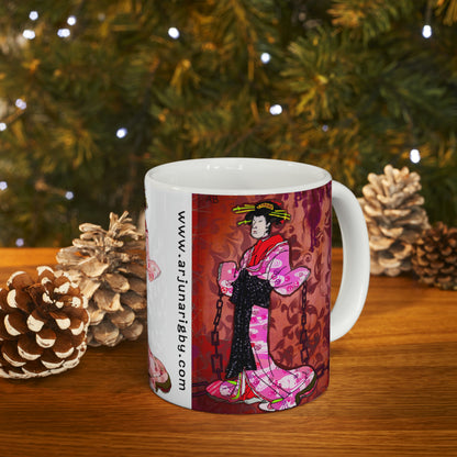 The Moody Geisha - Mug - Arjuna Rigby Art and Lifestyle Store