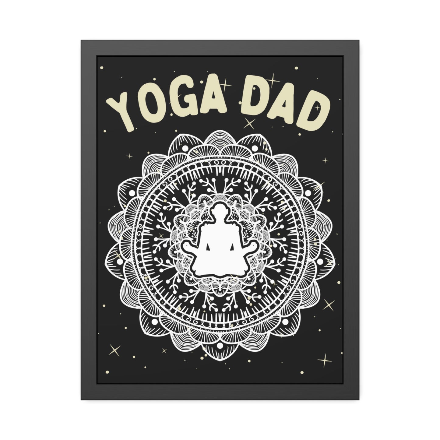 Yoga Dad Framed Fine Art Poster - Arjuna Rigby Art and Lifestyle Store