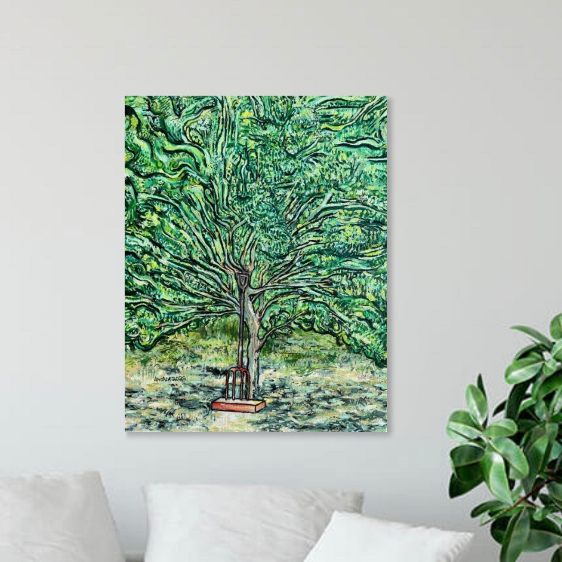 The Pear Tree - Original Painting - Arjuna Rigby Art and Lifestyle Store