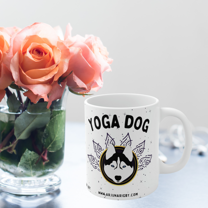 Yoga Dog Mug - Arjuna Rigby Art and Lifestyle Store