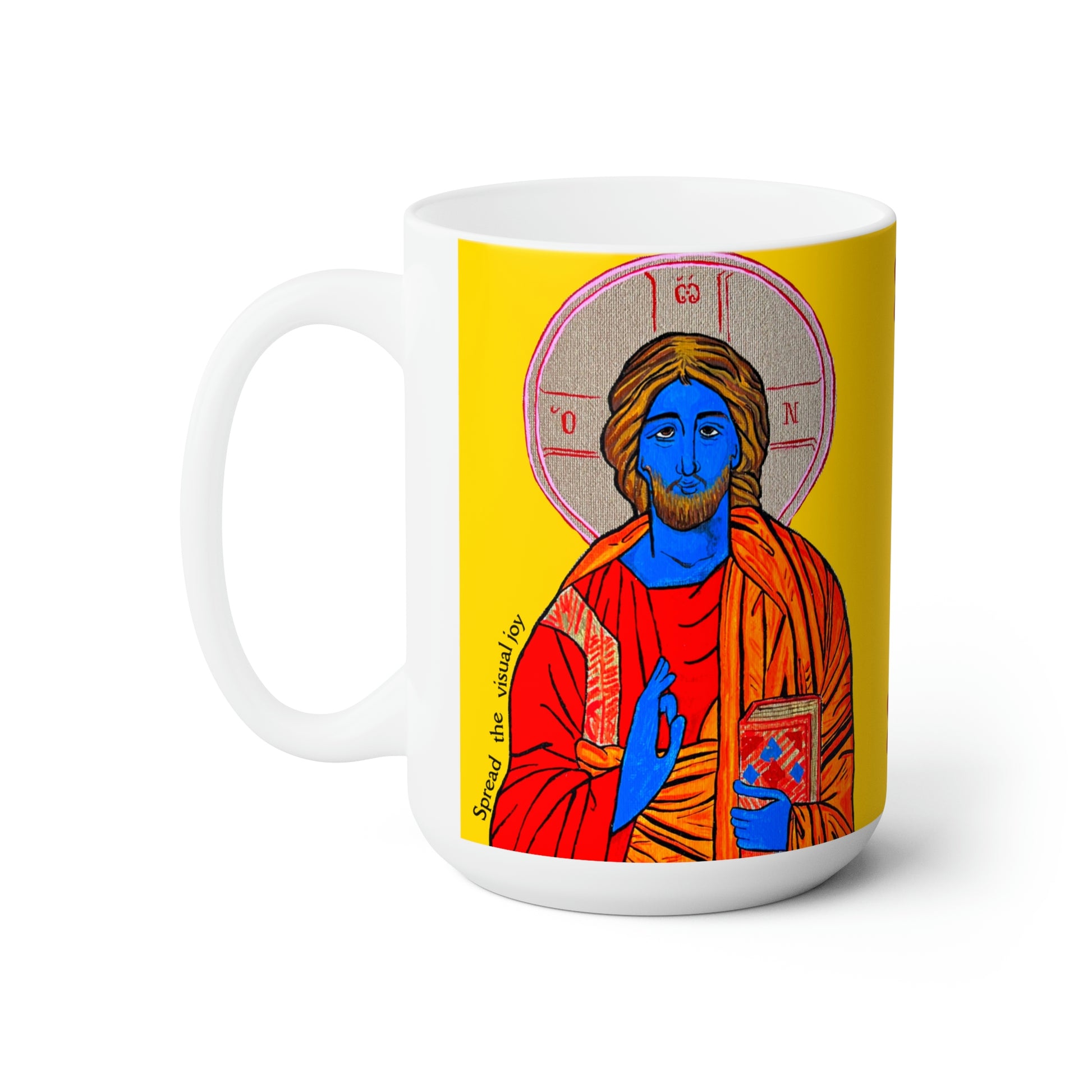 Christ the Quantum Lifegiver Jumbo Size Mug - Arjuna Rigby Art and Lifestyle Store