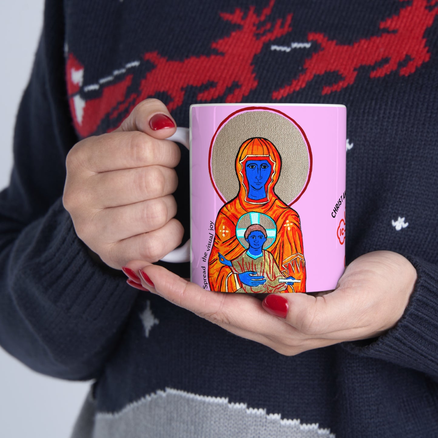 Christ and Theotokos - Mug - Arjuna Rigby Art and Lifestyle Store