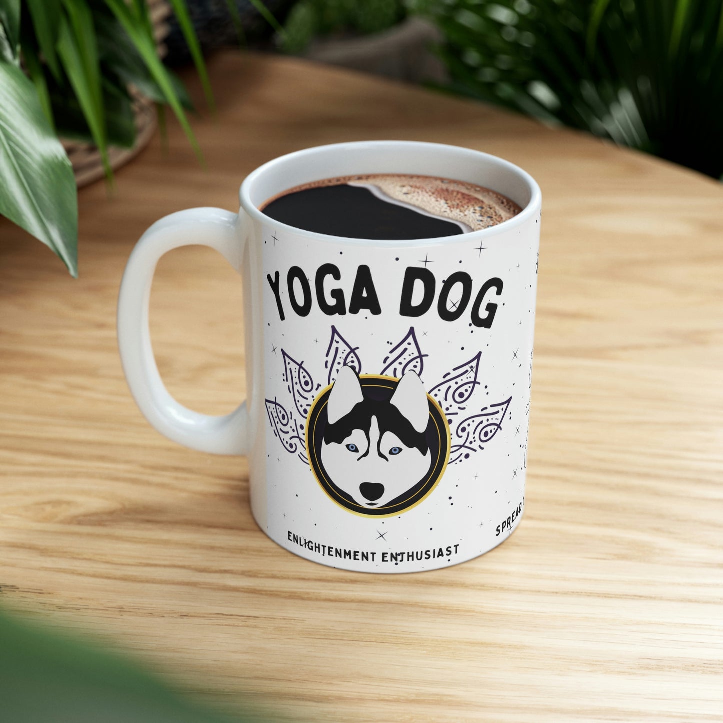 Yoga Dog Mug - Arjuna Rigby Art and Lifestyle Store