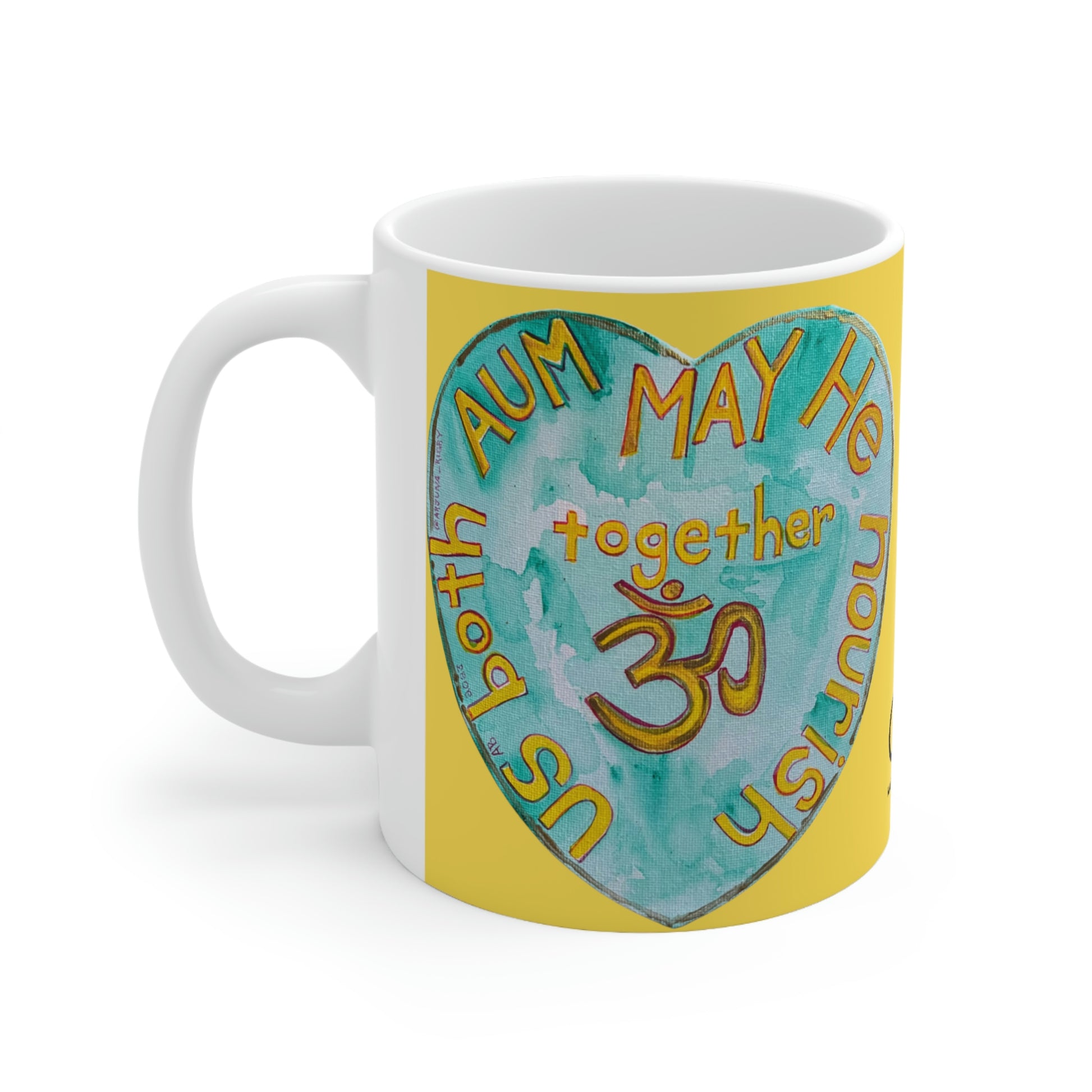 AUM May He Nourish Us Both Together - Mug - Arjuna Rigby Art and Lifestyle Store