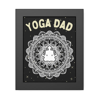 Yoga Dad Framed Fine Art Poster - Arjuna Rigby Art and Lifestyle Store