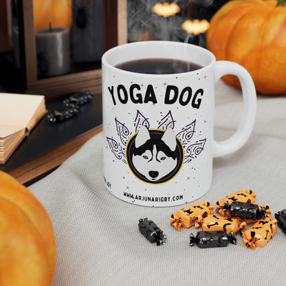 Yoga Dog Mug - Arjuna Rigby Art and Lifestyle Store