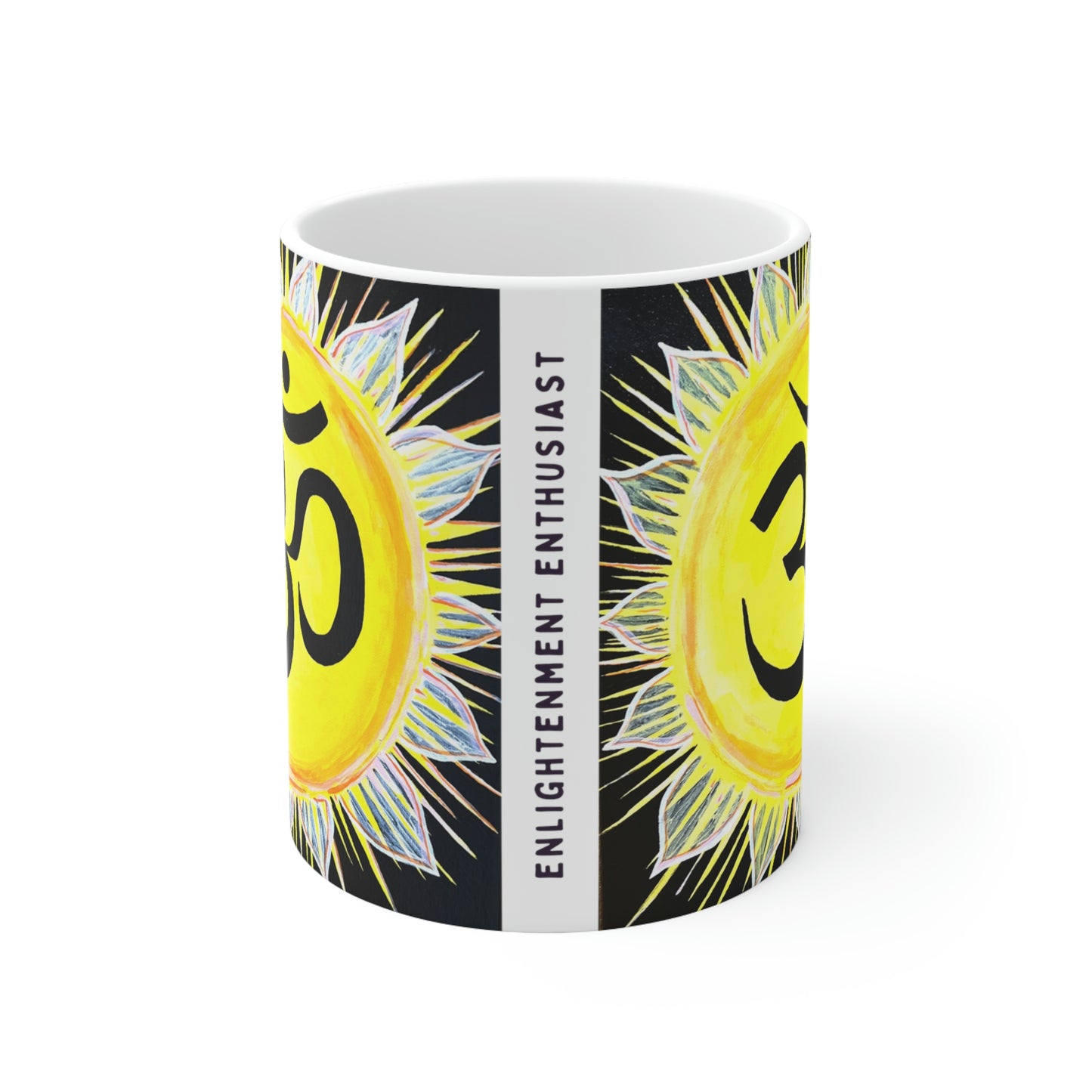 Sunburst OM - Mug - Arjuna Rigby Art and Lifestyle Store