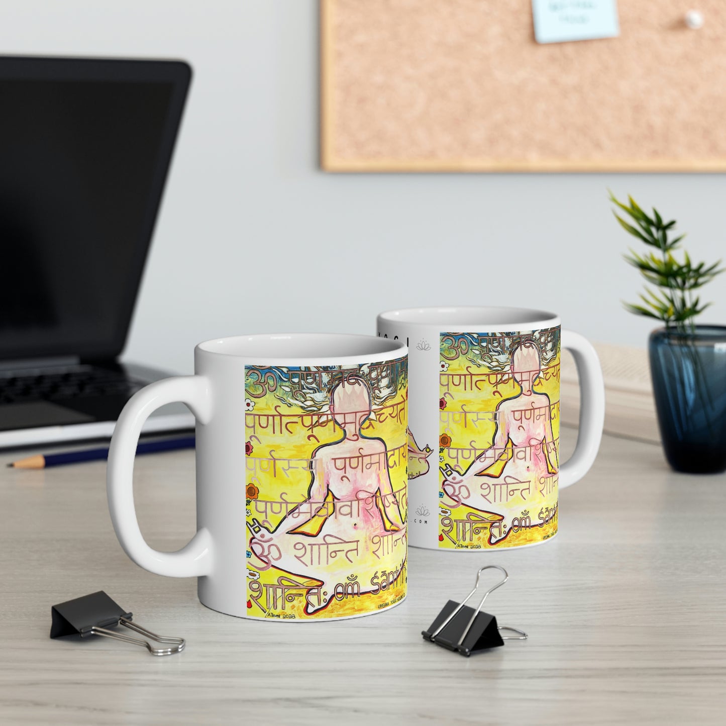 Upasana Yoga Mug - Arjuna Rigby Art and Lifestyle Store