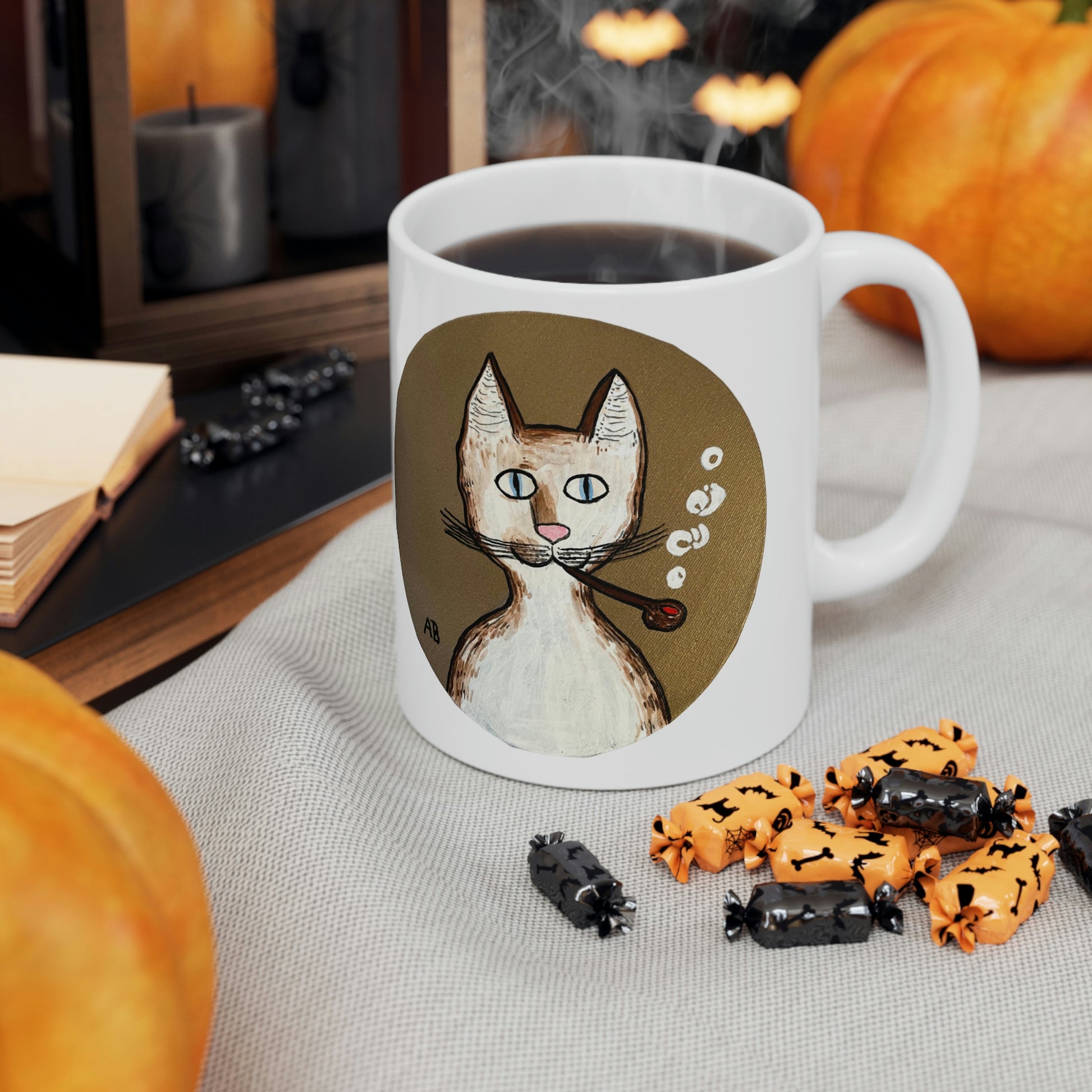 Gentleman's Cat - Mug - Arjuna Rigby Art and Lifestyle Store